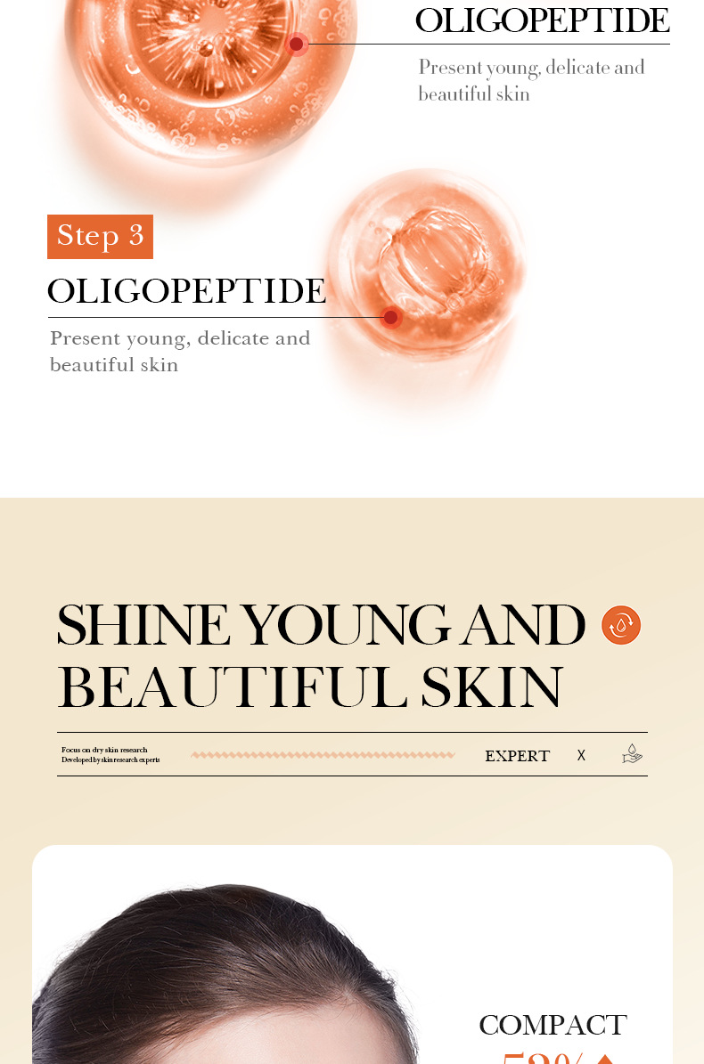 Repair BIOAOUA Oligopeptide Lyophilisiertes Puderset für empfindliche Haut, feuchtigkeitsspendend und glatt, Originalflüssigkeit_voghion.com