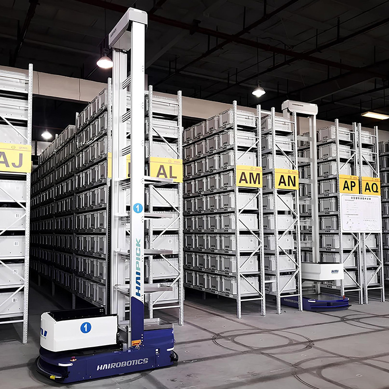 倉庫知能材料箱式CTU棚高レベル立体AGV無人搬送自動化ロボット材料箱棚|undefined