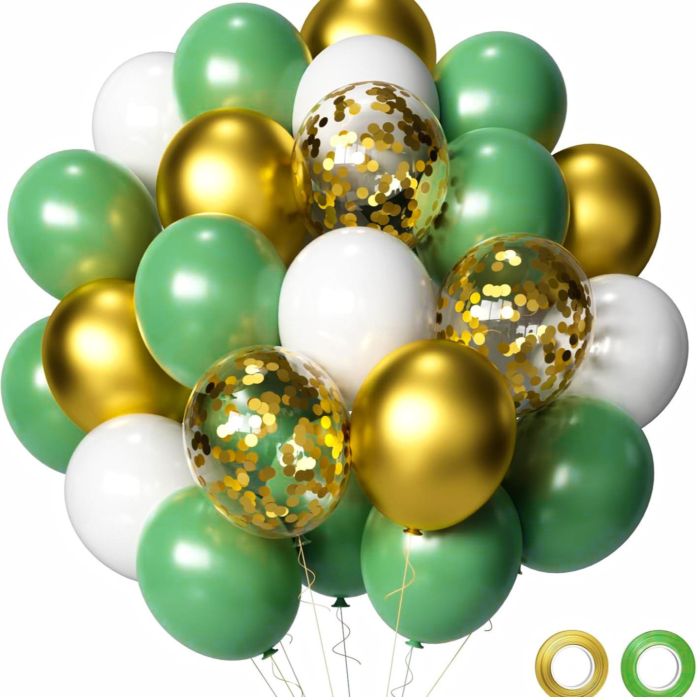 30pcs aguacate verde conjunto de entrega cinta