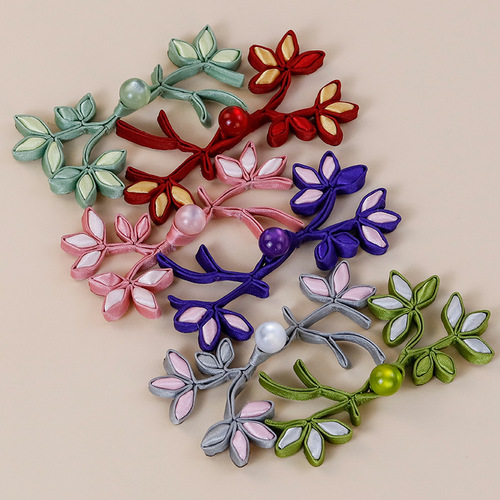 Cheongsam plate buttons, classical handmade Gesang flower buttons, exquisite tea clothes, Tang clothes, ancient clothes, Han clothes, ethnic style buttons