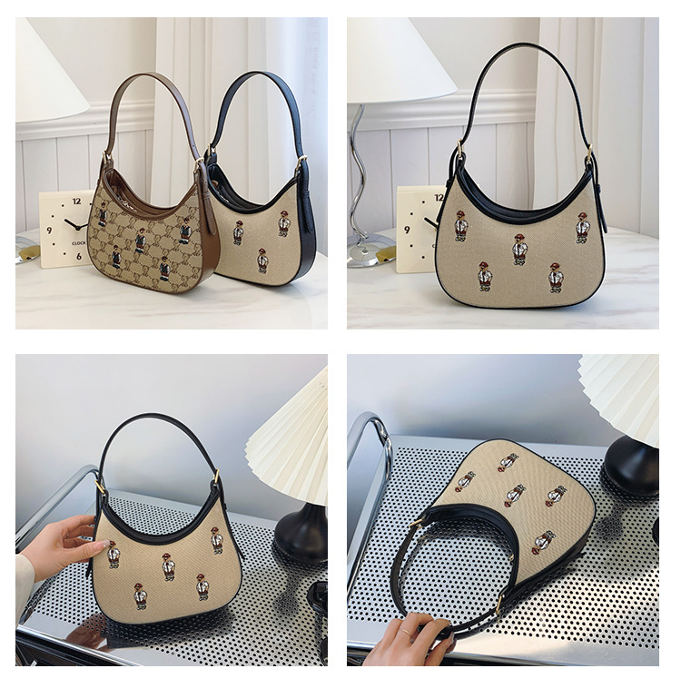 Shoulder Bag For Women Canvas Crossbody Bag Temperament Style_voghion.com