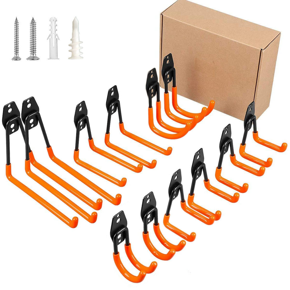 Трансграничные специально для гаражных крючков садовые инструменты велосипед тяжелый металлический крючок набор GarageHooks