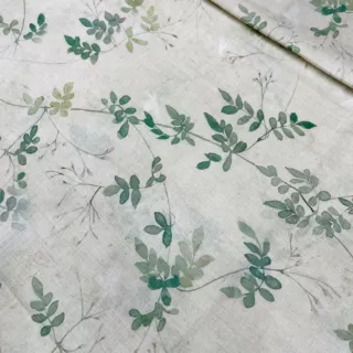 抽象美式花朵绿色热带植物印花肌理感亲肤面料柔软百搭清新