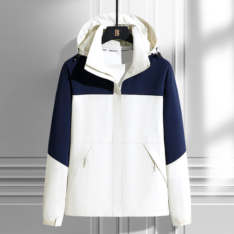 Shake rápido para la versión americana de la chaqueta de asalto para hombres y mujeres parejas abrigo casual otoño y invierno nueva chaqueta con capuz suelta marca de moda para hombres