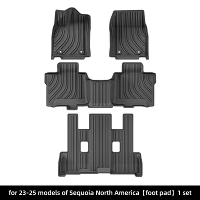 Suitable for 23-25 Model Sequoia Car Floor Mats, Custom Tpe Floor Mats, Trunk Mat, Cross-Border (Modelə uyğun ayaqaltı) - 23-25-sequoia-single-layer-floor-mats-north-america