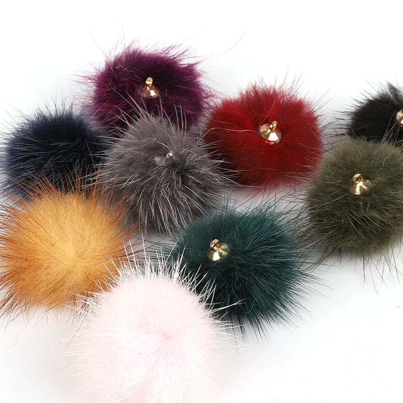 3.5cm Mink Fur Ball Pendant Plush Ball Jewelry Accessories Handmade DIY Earrings Ear Jewelry Pendant Materials Accessories 3.5cm Mink Fur Ball Pendant Plush Ball Jewelry Accessories Handmade DIY Earrings Ear Jewelry Pendant Materials Accessories