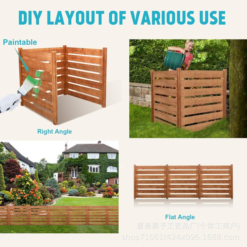 Wooden Air Conditioner Outdoor Unit Decorative Fence, Outdoor Garbage Pile Fence, Garbage Shielding Barrier Fence, Privacy Partition Wooden Air Conditioner Outdoor Unit Decorative Fence, Outdoor Garbage Pile Fence, Garbage Shielding Barrier Fence, Privacy Partition