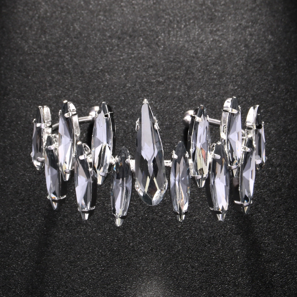 Bohemia viento brazalete dentado exagerado joyería de diamante de banquete accesorios de moda brazalete mujer