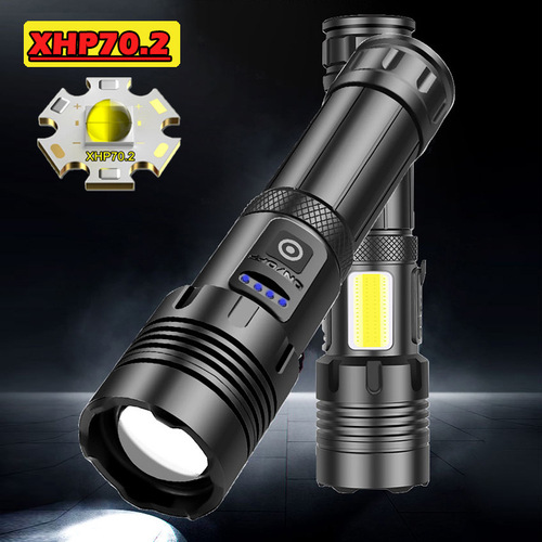 Manufacturer wholesale xhp160 high-intensity flashlight outdoor camping p90 emergency charging flashlight p70 high-intensity flashlight