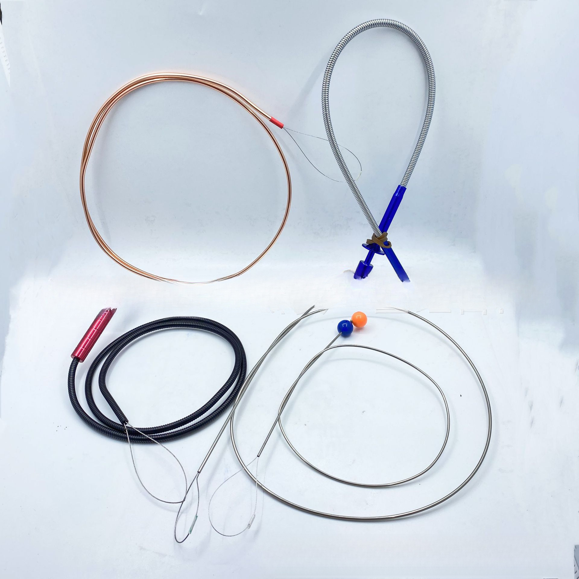 Car Door Repair Tool Copper Pull Wire Stainless Steel Wire Rope Lifting Snake-Shaped Pull Wire Bendable