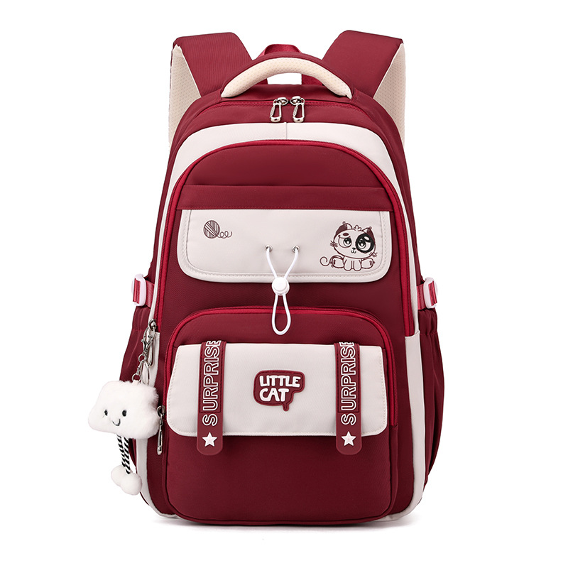 2025 nuevo estilo simple, lindo, de alto valor, mochila escolar de grado 5-6, mochila de gran capacidad para estudiantes