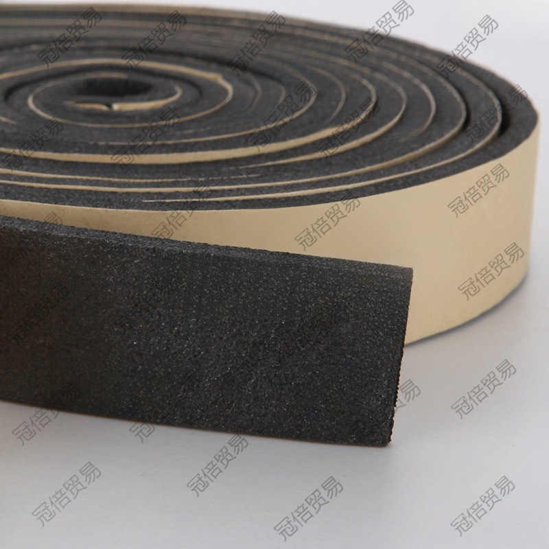 橡塑保温隔热自粘胶条阻燃海绵密封条空调风口河北省油烟机防震隔