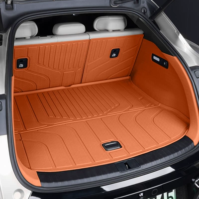 Suitable for Xiaomi Yu7 Trunk Mat, Fully Enclosed 25 Models of Xiaomi Yu7 Trunk Mat, Car Decoration Accessories (Trunk Mat) - suitable-for-yu7-tpe-trunk-main-pad-backrest-side-bag-coral-orange-piece