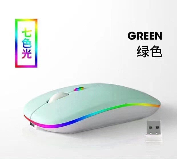 国境を越えた工場充電 Bluetooth サイレント発光マウス マルチカラー ギフト オフィス ラップトップ ワイヤレス マウス|undefined