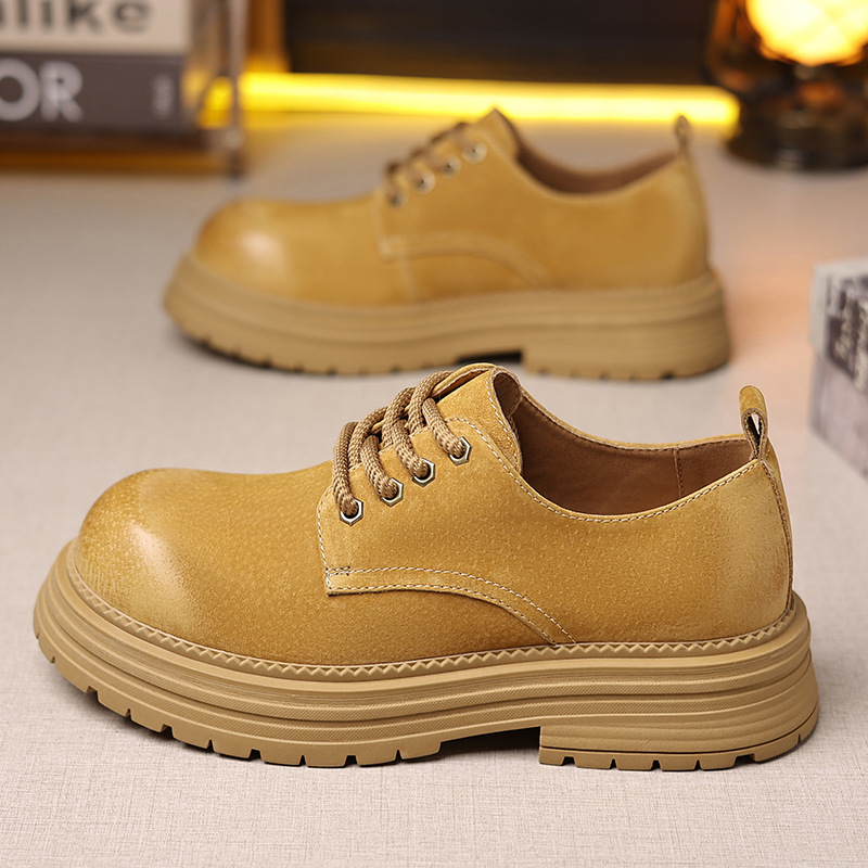 Martin Shoes 2026 Spring and Autumn New British Classic Men's Retro Work Boots Suede Versatile Business Leather Shoes