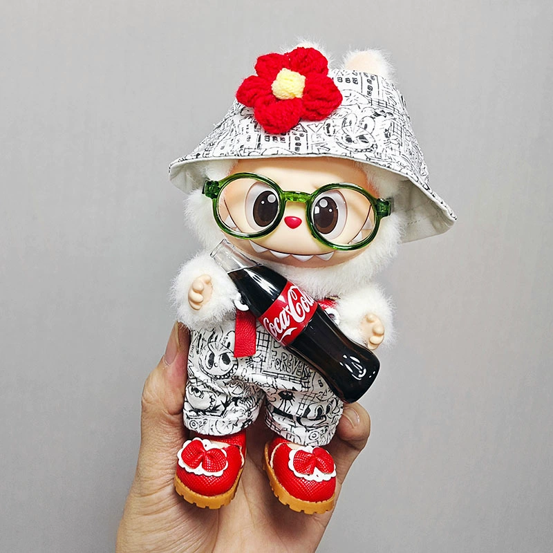 Коллекция Labubu Coca-Cola: одежда для праздников 3 поколений для Rabubu кукол – милый наряд куклы