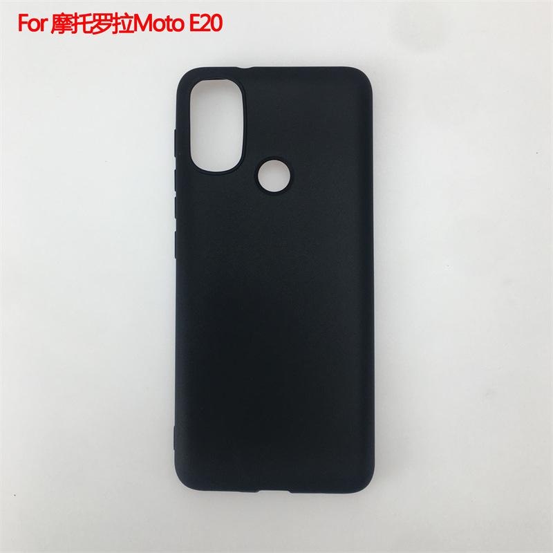 适用于Motorola摩托罗拉Moto E20保护套手机壳布丁磨砂素材TPU