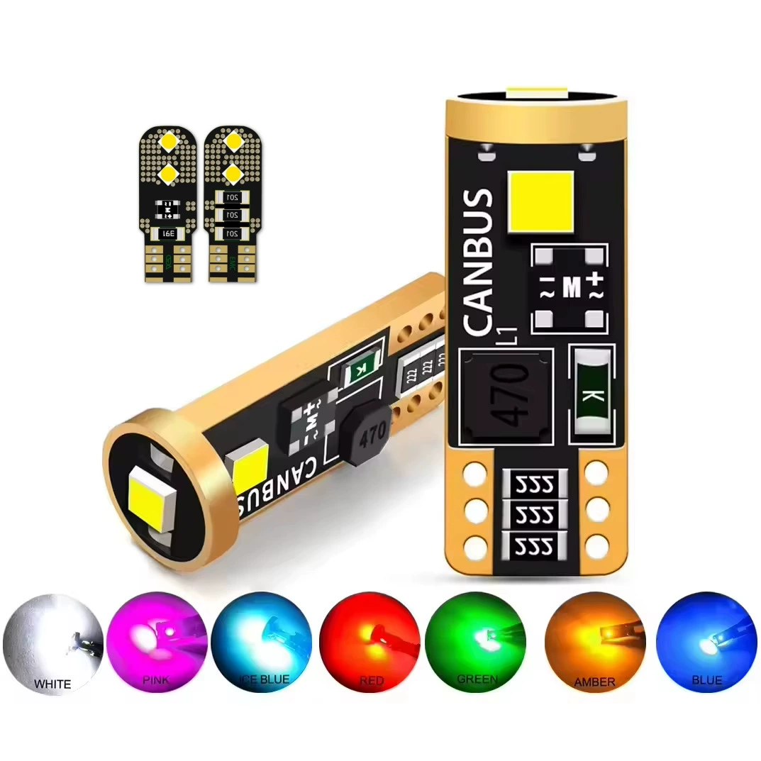 Супер яркий светодиодный индикатор T10 3030 3SMD 4 лампы декодирование 9-36V лампочки номерной знак фонарь багажника