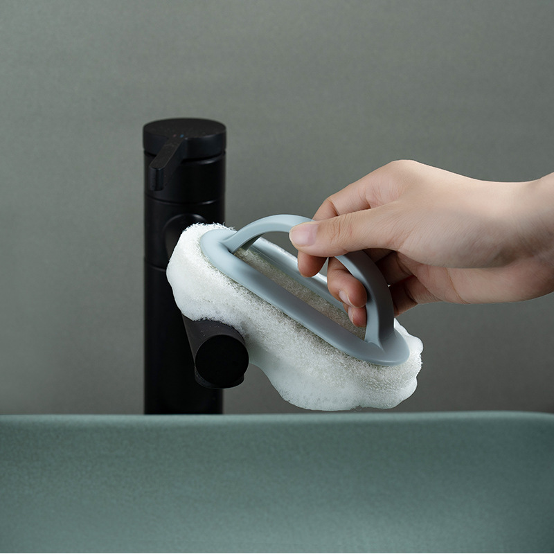 Kitchen and Bathroom Cleaning Brush for Tiles, Glass, Sink, Stain Removal, Kitchen Stove, Countertop, Wall Surface Cleaning Brush