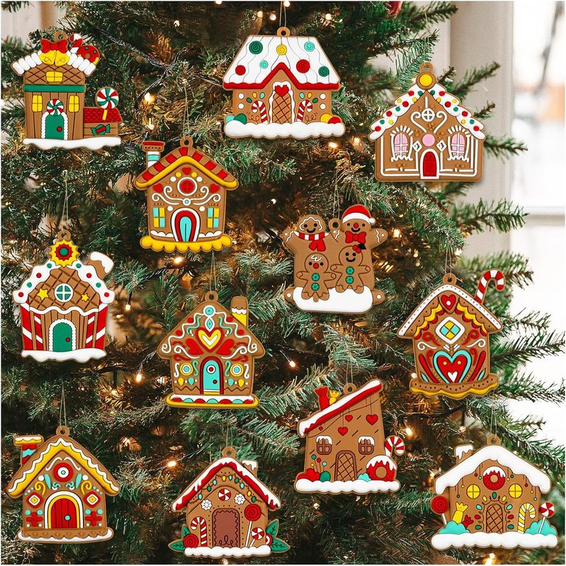 国境を越えて12点の新商品姜パイ屋クリスマスツリー装飾飾りクリスマスパーティーの家庭装飾ストラップ品|undefined