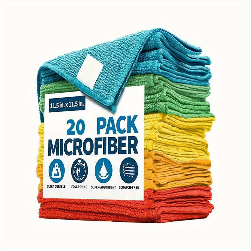 5/ 10pcs Multi purpose Microfiber Cloth Streak Free Fibras de tela