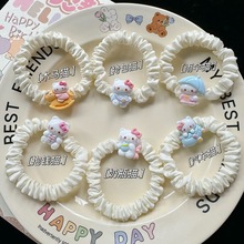 粉嫩猫咪发圈可爱甜美发绳卡通萌发少女头绳小猫皮筋情侣卡发饰