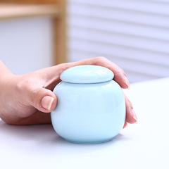 セラミックミニ茶缶セラミック缶茶缶小型保存缶ミニ缶はパターンやロゴをカスタマイズできます