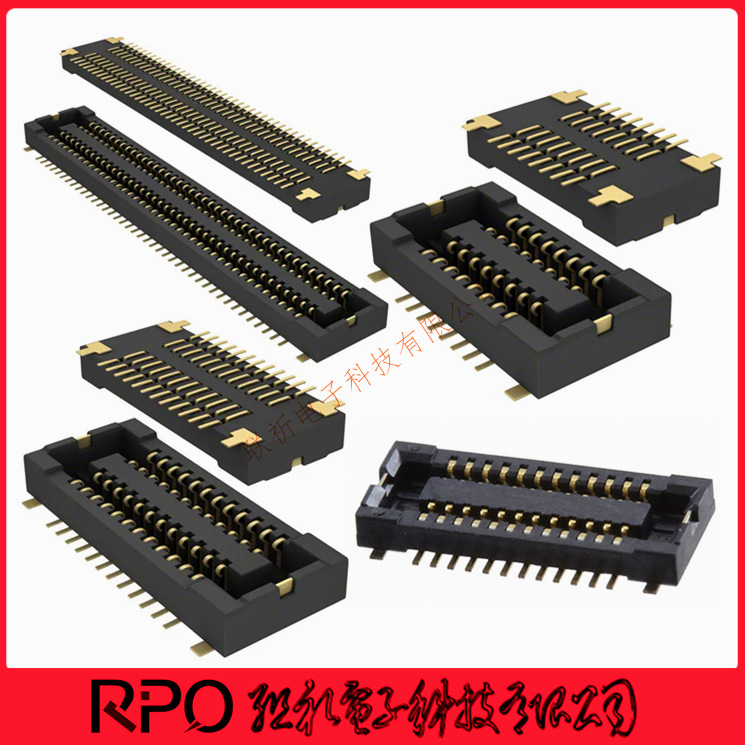 AXT516124 间距0.4mm-16Pin连接器 组合高度1.0mm 板对板连接器