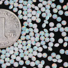 热卖澳宝 合成欧泊OP17火彩好圆形尖底刻面3.0mm裸石各种圆形尺寸