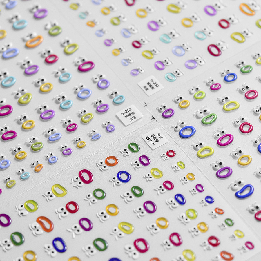 Marca tomoni Tata cooperación jalea uñas pegatinas japonés lindo uñas pegatinas boca monstruo TA251