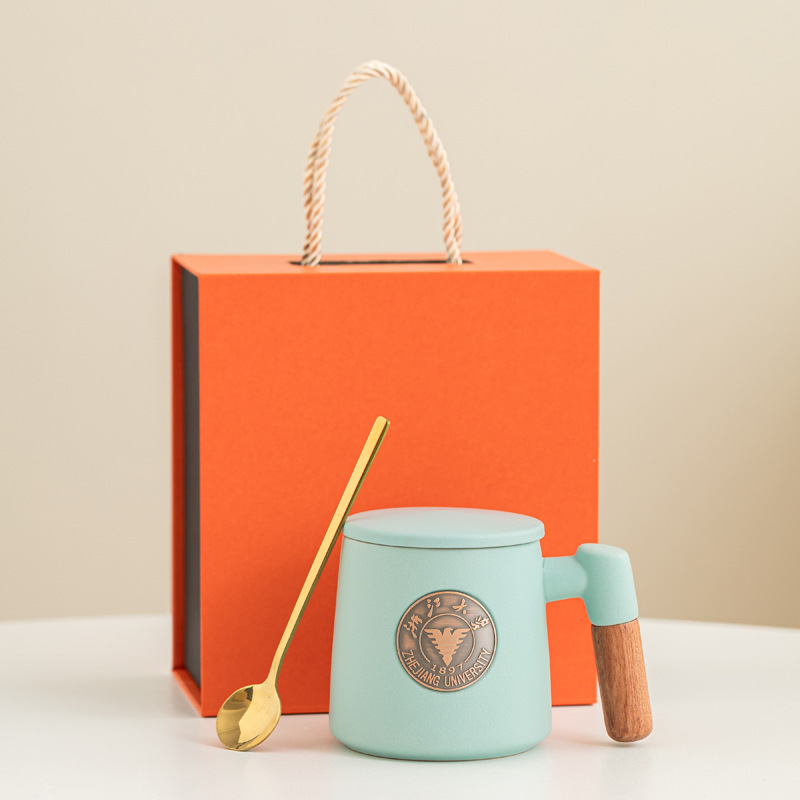 Festival del Medio Otoño regalo de mano mano mano mano de bronce con filtro ins Wenchuang pequeña taza fresca regalo de apertura escolar al por mayor