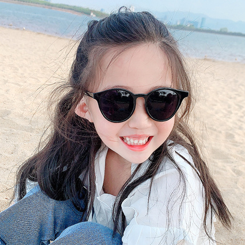 Boys and girls, Korean version of fashionable and personalized sunglasses, baby summer sun visors, children's anti-UV glasses, sunglasses