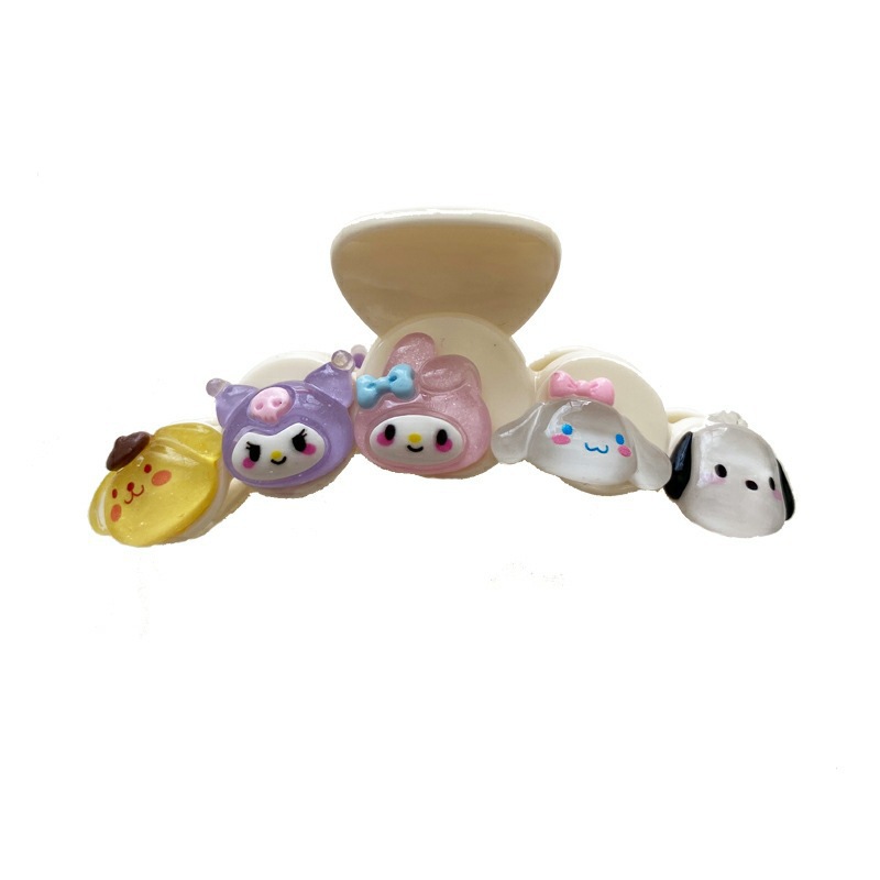 Fine flash Sanrio pinza meildi de las mujeres de nuevo horquilla lindo elegante nueva chica no duele el pelo clip de tiburón