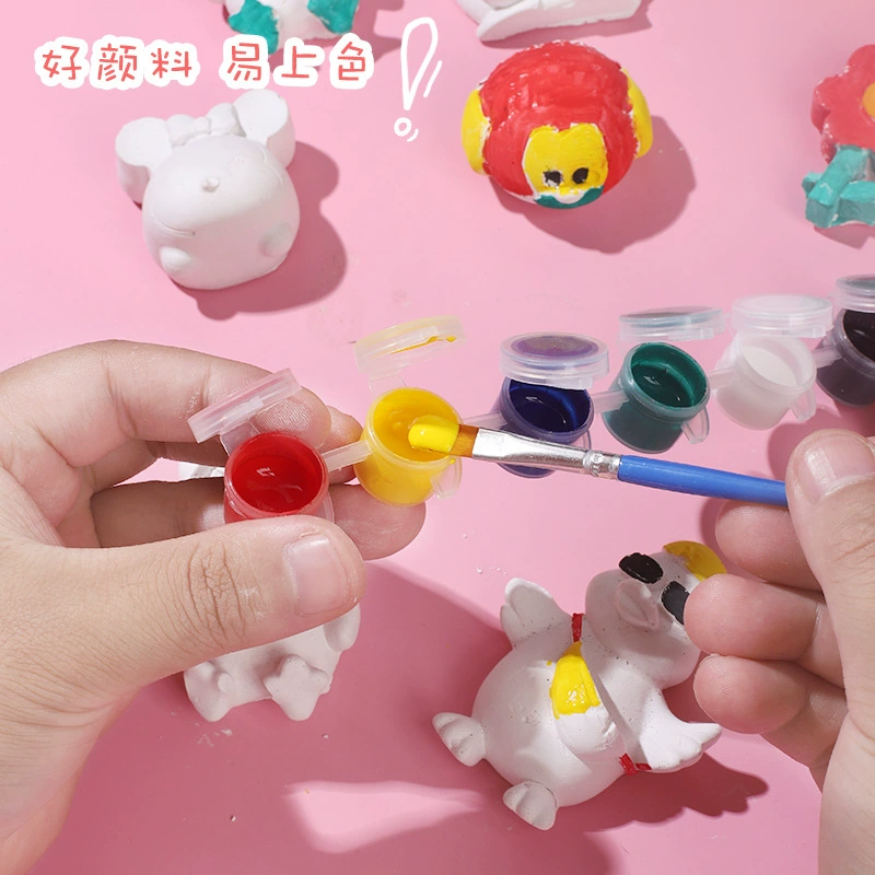 Doll, coloring book, painted toy plastic, handmade, graffiti