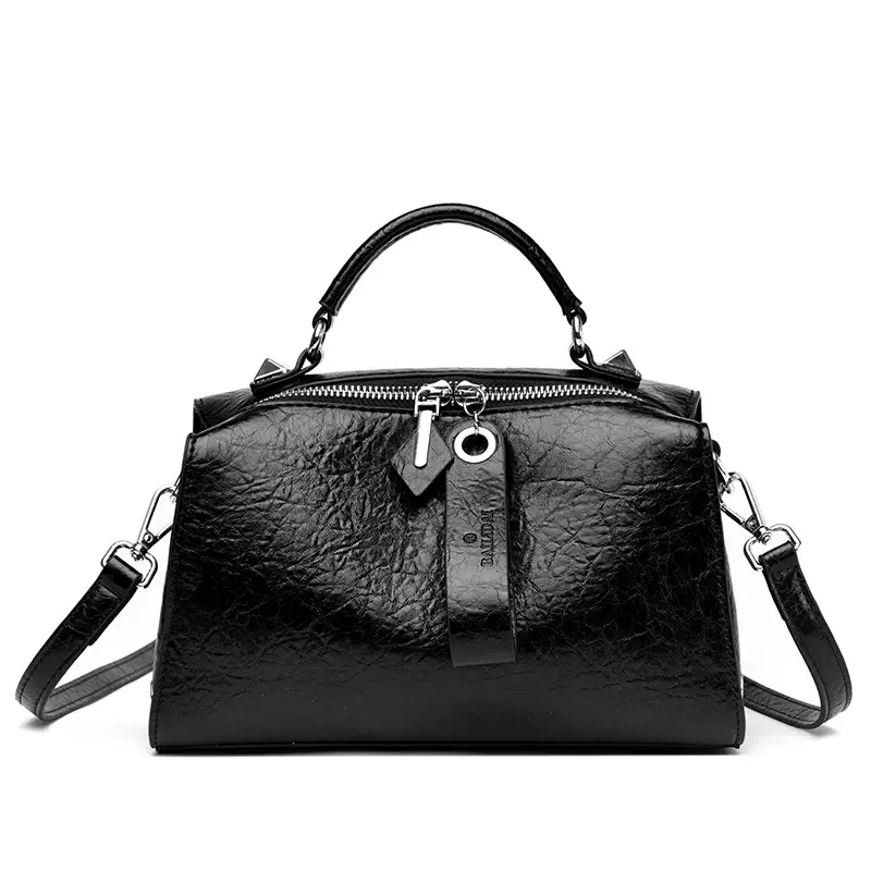 跨境新女包时尚通勤手提包包秋冬新款气质单肩斜挎波士顿枕头包