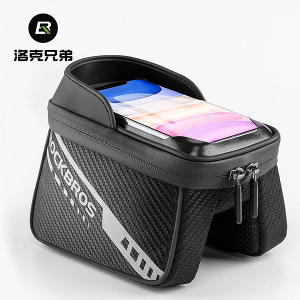 Locke Brothers Bicycle Bag Front Beam Bag Mountain Bike Saddle Bag Mobile Phone Touch Screen Riding Equipment Accessories Upper Tube Bag