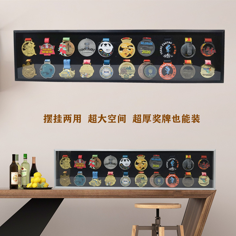 Sports Medal Display Stand, Medal Storage and Collection, Aluminum Alloy Photo Frame, Can Be Placed on a Table or Hung on the Wall, Artisan Creative Design Sports Medal Display Stand, Medal Storage and Collection, Aluminum Alloy Photo Frame, Can Be Placed on a Table or Hung on the Wall, Artisan Creative Design