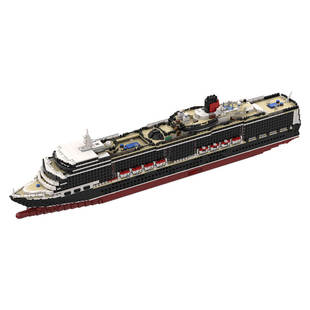 Building Blocks Cross-Border Moc-119910 1/375 Large Cruise Ship Model 5132 Particle Number Toys Christmas