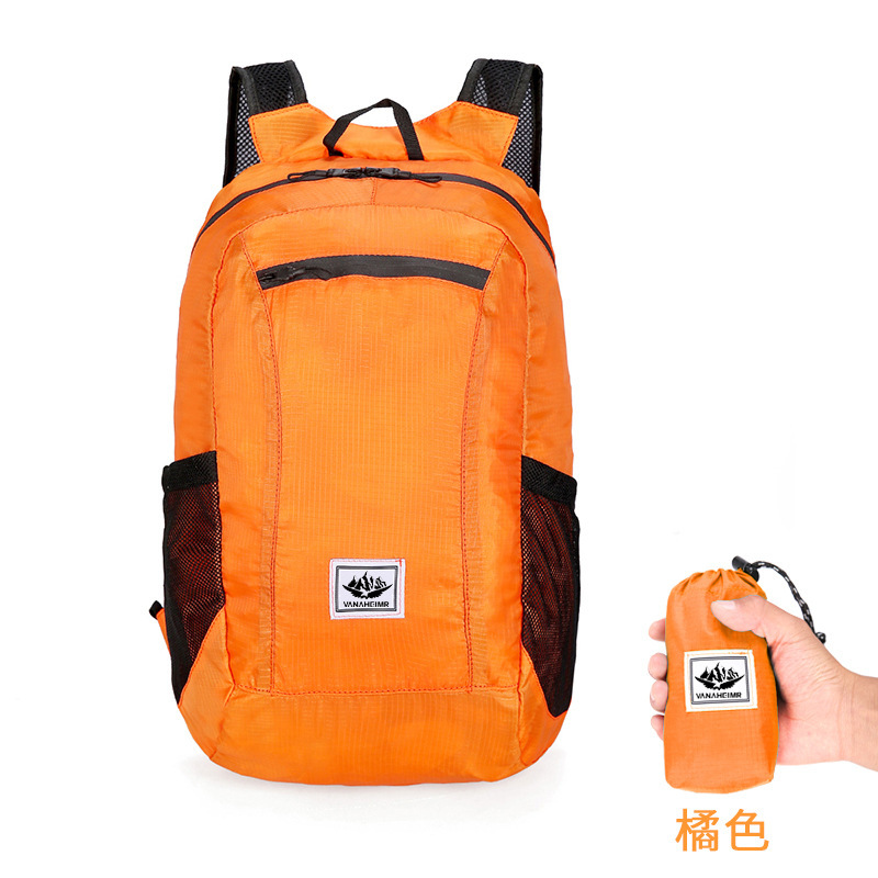 Directo de fábrica deportes al aire libre mochila impermeable portátil plegable bolsa cómoda bolsa de piel ultra-ligero bolsa transfronteriza
