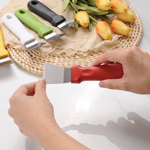 Stainless steel oil fume shovel kitchen cleaning shovel refrigerator defrost shovel range hood decontamination scroll knife cleaning tool