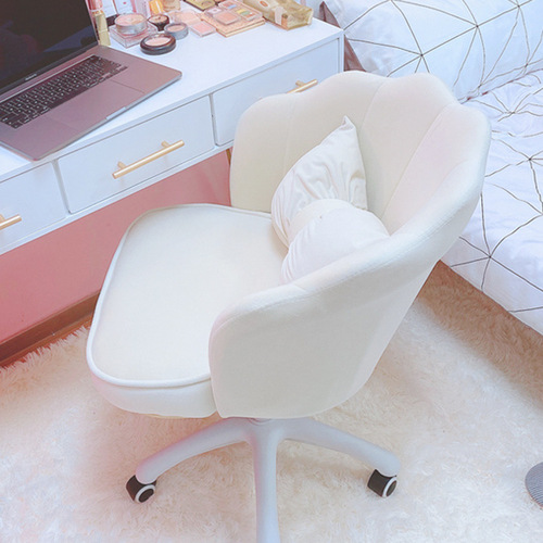 Chair Girls Cute Bedroom Dormitory Computer Chair Comfortable Swivel Lift Backrest Desk Chair Cosmetic Stool Writing Chair