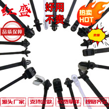 扎带线束圆盘杉树头一体式扎带T50ROSFTOVALU