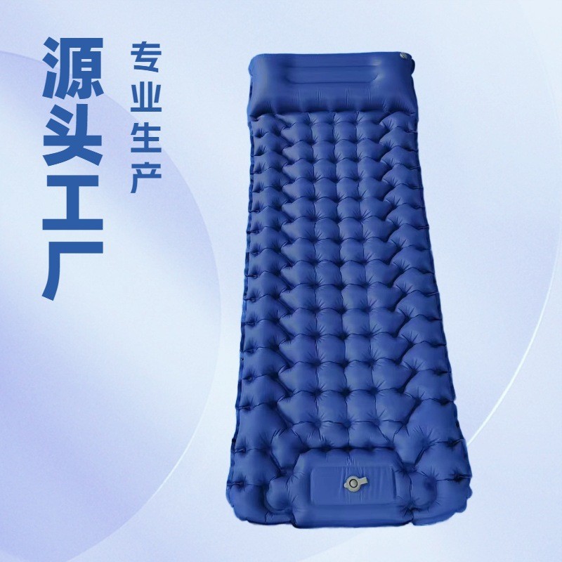 Ventas directas de fábrica nuevo pie cojín inflable ligero llevar a prueba de humedad camping inflable dormir Mat coche cama inflable al aire libre