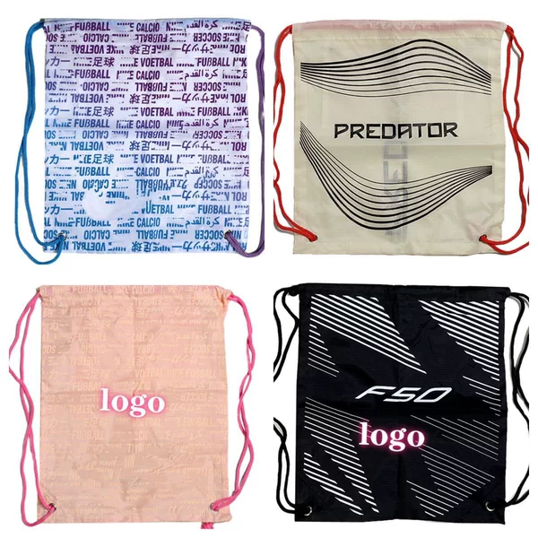 Wholesale basketball and football shoe bags, drawstring backpacks, sports equipment lightweight hiking bags, storage Oxford cloth bags