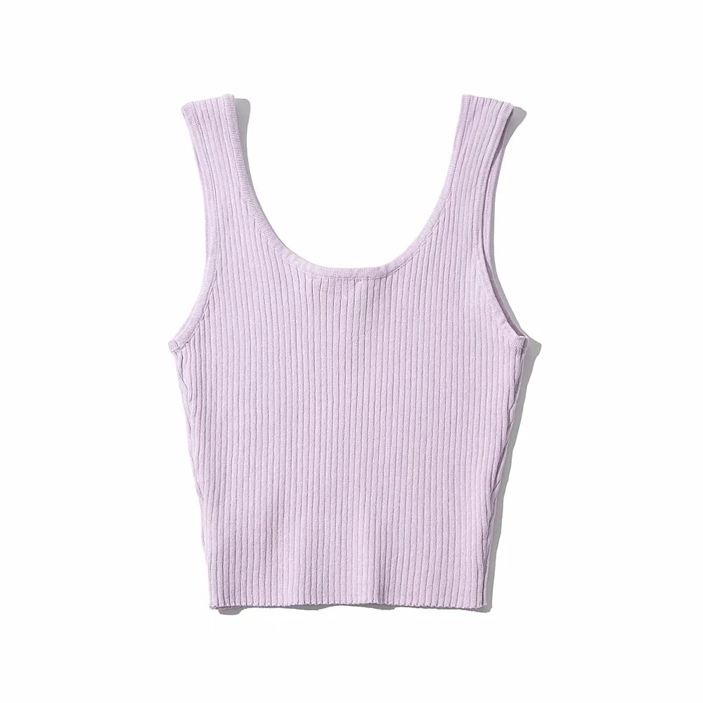 v-Neck Stretch Slim Knit Vest NSAC41404