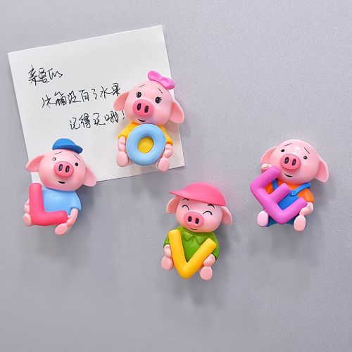 Cartoon Hayao Miyazaki Xiaomei refrigerator magnet 3D three-dimensional dancing cat magnetic sticker message board home decoration gift