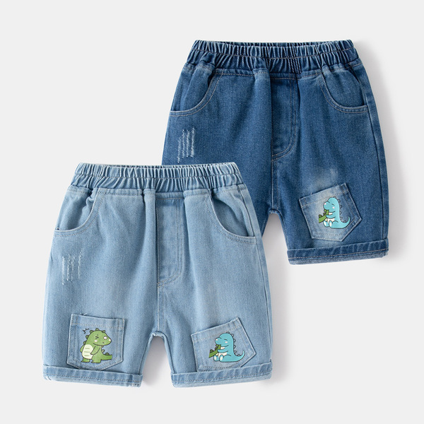 Cartoon denim skirt for boys