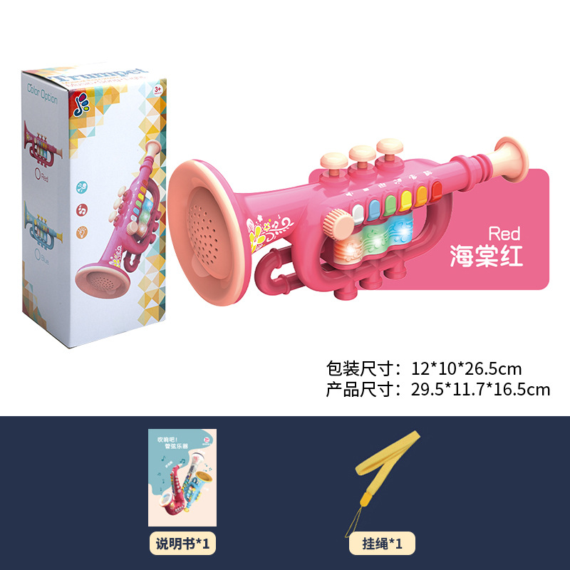 Instrumentos musicales eléctricos de simulación para niños saxofón trompeta y clarinete juguete educativo de venta caliente