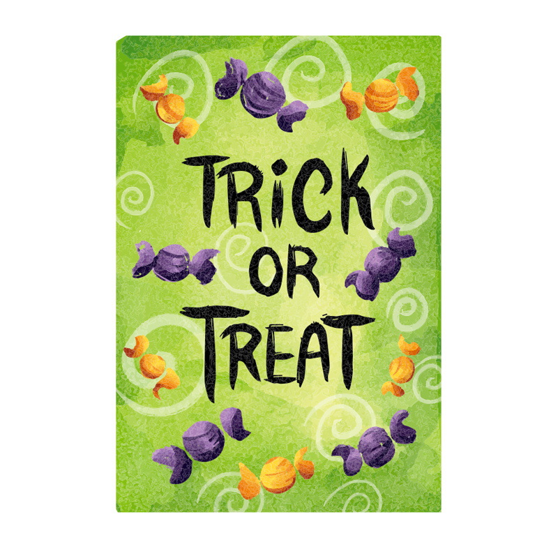 2021 transfronterizo nuevas decoraciones de Halloween Bandera de jardín impresión a doble cara escena de fiesta atmósfera diseño personalización
