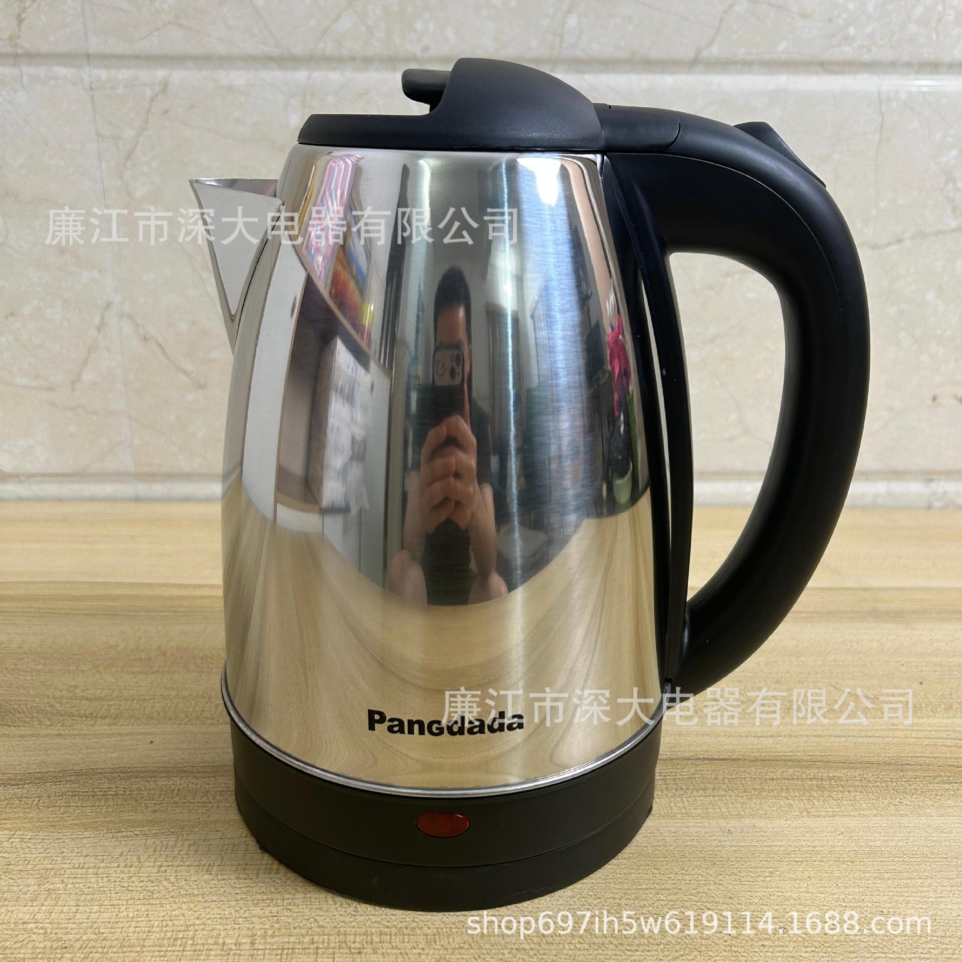 Hervidores eléctricos, hervidor eléctrico de acero inoxidable, hervidor doméstico de calentamiento rápido, acero inoxidable de grado alimenticio